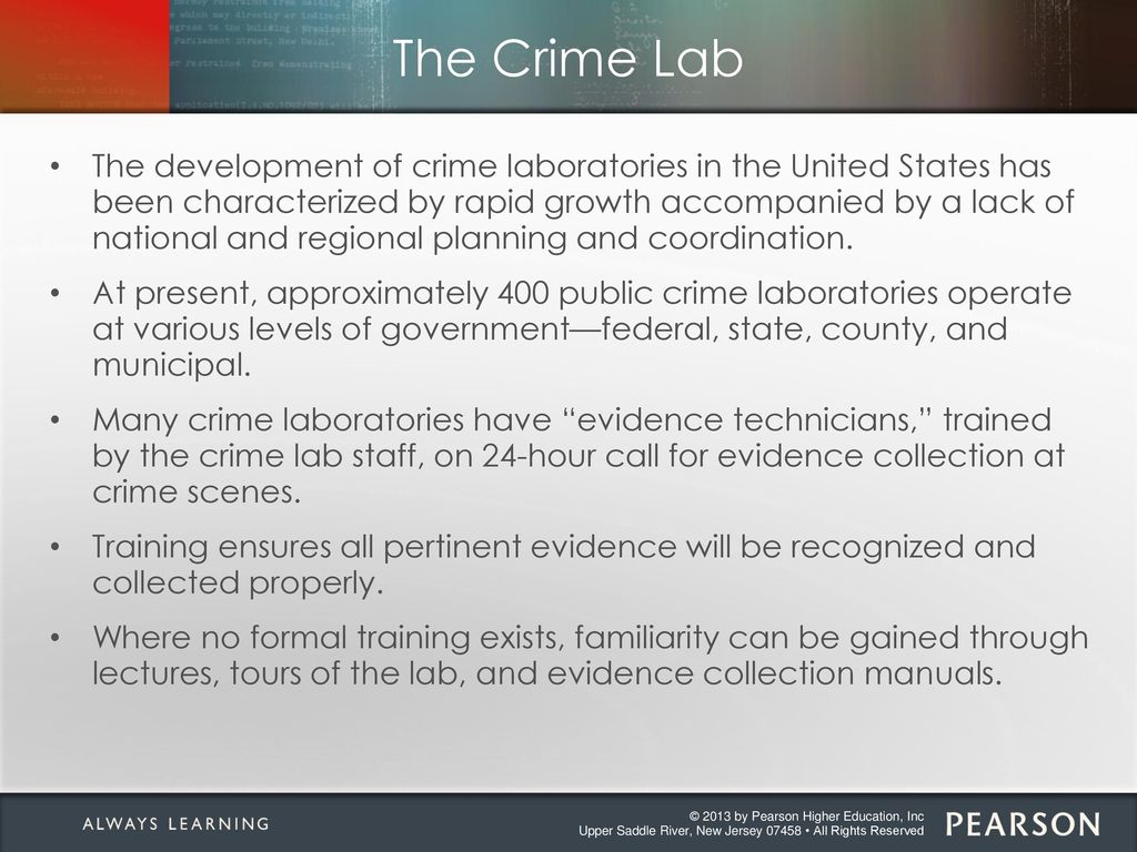best crime labs in the united states